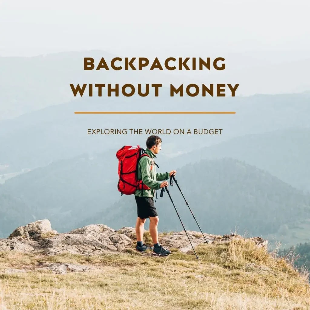 Millennial adventurer backpacking amidst breathtaking mountain scenery